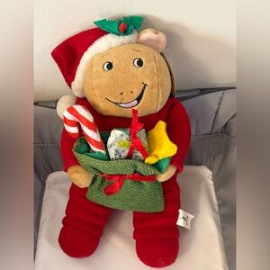 vintage Arthur Baby Kate Christmas plush doll from 2000
